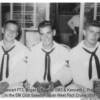 Bob D. Stewart FT 3 Roger L. Blevins Plus Kenneth L. Pressley PD 2 In the EM Club Sasebo Japan West Pac. 1958