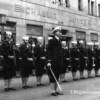 Honor Guard off USS Carpenter DDE 825 marching in celebration of the Battle of the Coral Sea.