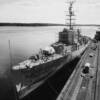 USS Carpenter    10 January 1948  in Iron work ship yard

Send In By 
John Presley